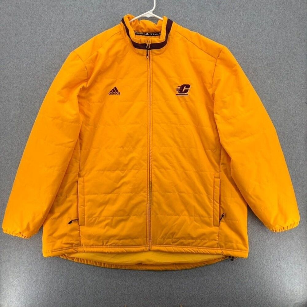 Adidas Central Michigan Chippewas Climaproof Jacket Gold 3XL NCAA CMU